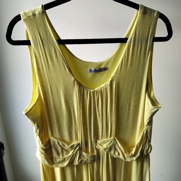 Ricki's Yellow Jersey Knit Dress  XL - Picture 2 of 10